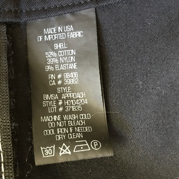 Theory Bimsa Approach Contrast Stitch Stretch Cotton Ankle Pant In Black… - Picture 9 of 11